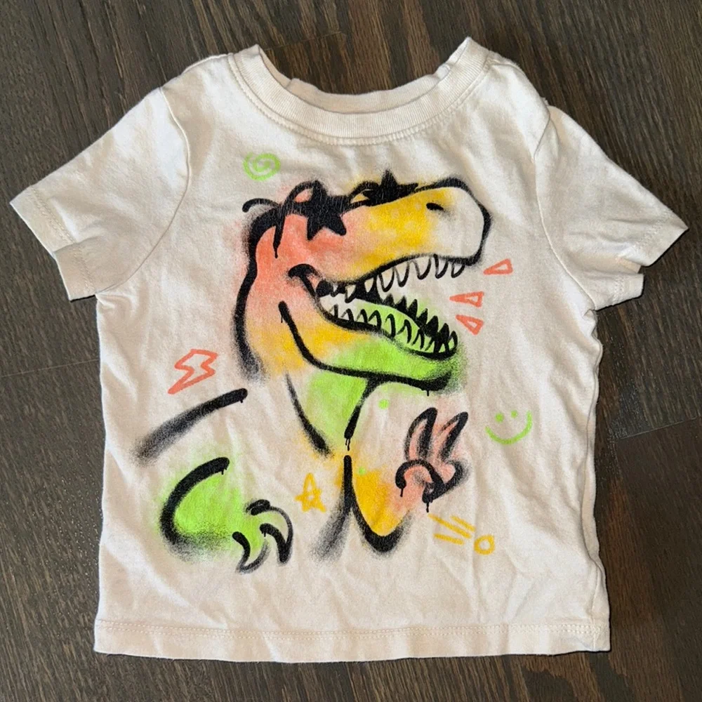 Old Navy Dinosaur Unisex Graphic T-Shirt | 18-24M